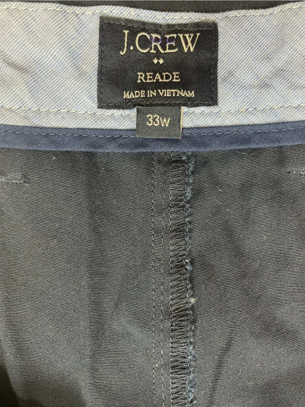 J. Crew Reade Flat Front 7” Navy Cotton Chino Shorts